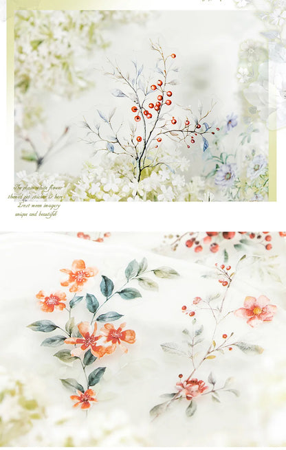 Mr.Paper,20PCS, Plant Themed Stickers, DIY Decorative Scrapbook Notebook Photo Frame Diary Stationery Flower Leaf Stickers Gifts