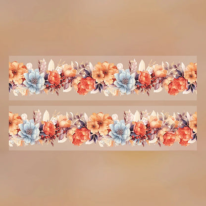 4Style 1Roll/bag floral aquascape tape for DIY handbook cup calendar envelope glass bottle photo frame scrapbook decoration