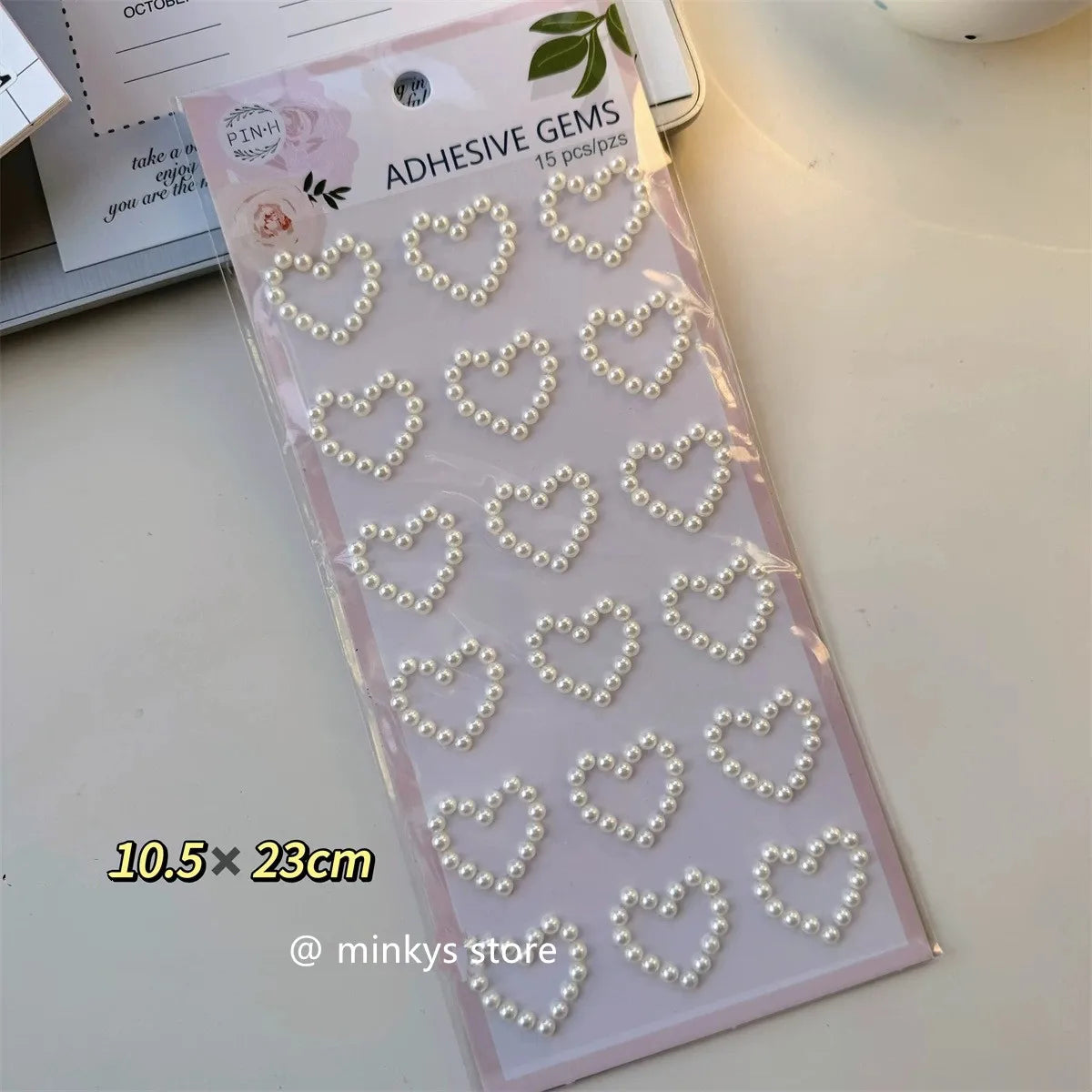 MINKYS New Arrival Pearl Star Heart Bling Bling Stickers DIY Scrapbook Stickers Confetti Decoration DIY Photo Frame Face Sticker