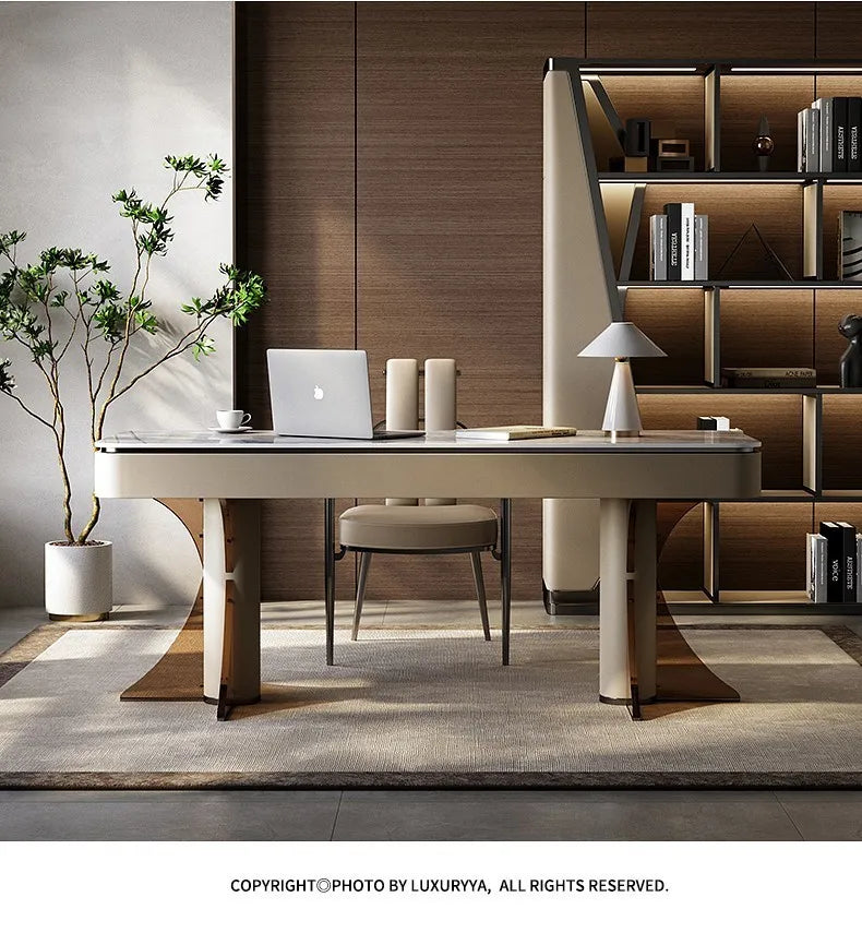 Elegant Craftsmanship In Large Office Desk Stunning European Design Standing Table Office Use Muebles Oficina Home Accessories