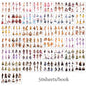 4Style 50Sheets/pack earthly series sticker book for DIY handbook diary phone case calendar photo frame Laptop decoration