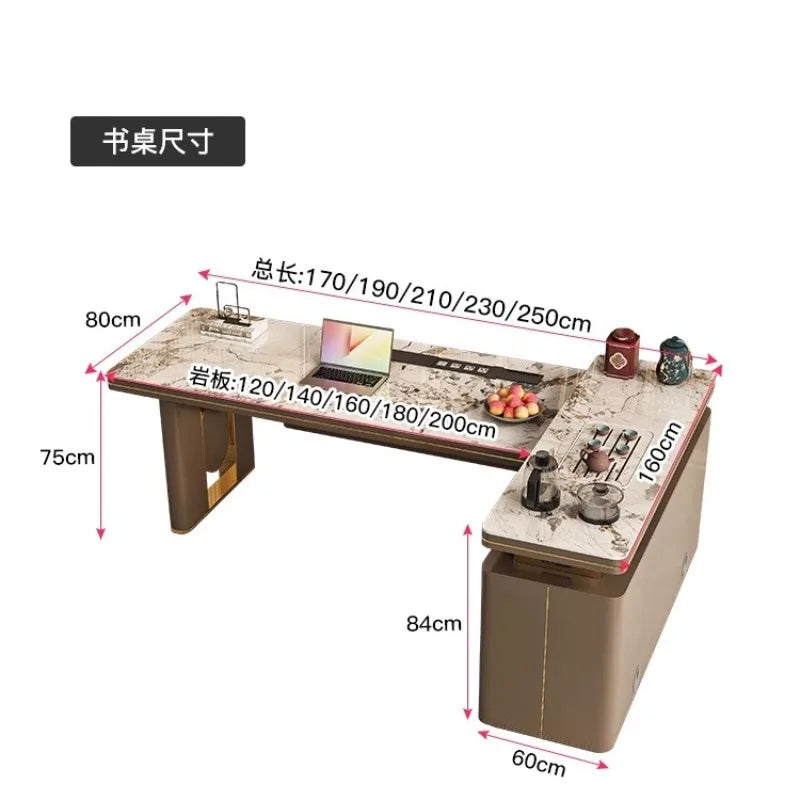 Premium Corner Office Desk Standing Feature Rich Modern Escritorios De Ordenador Perfect Small Spaces Big Ideas Mesa Furniture