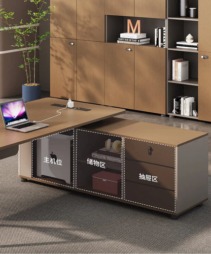 Organizer Large Office Desk Professional Simple Fashion Interior Universal Office Desk Wooden Escritorio Oficina Home Furniture
