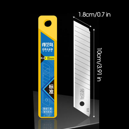 Durable Industrial Utility Knife,Replaceable High Carbon Steel Blade,Stainless Steel Paper Cutter,Office Art Student Supplies