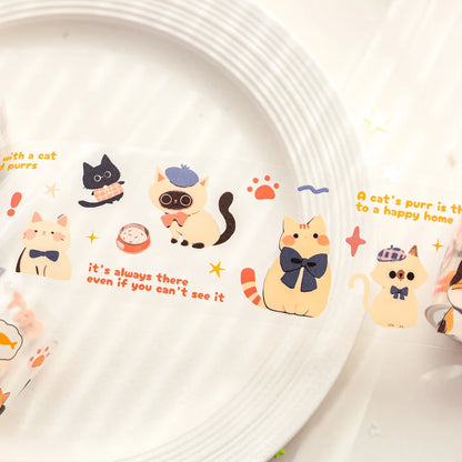 Mr Paper 2rolls/bag kawaii cat and dog diary series tape cute style handbook tape DIY diary photo frame phone case