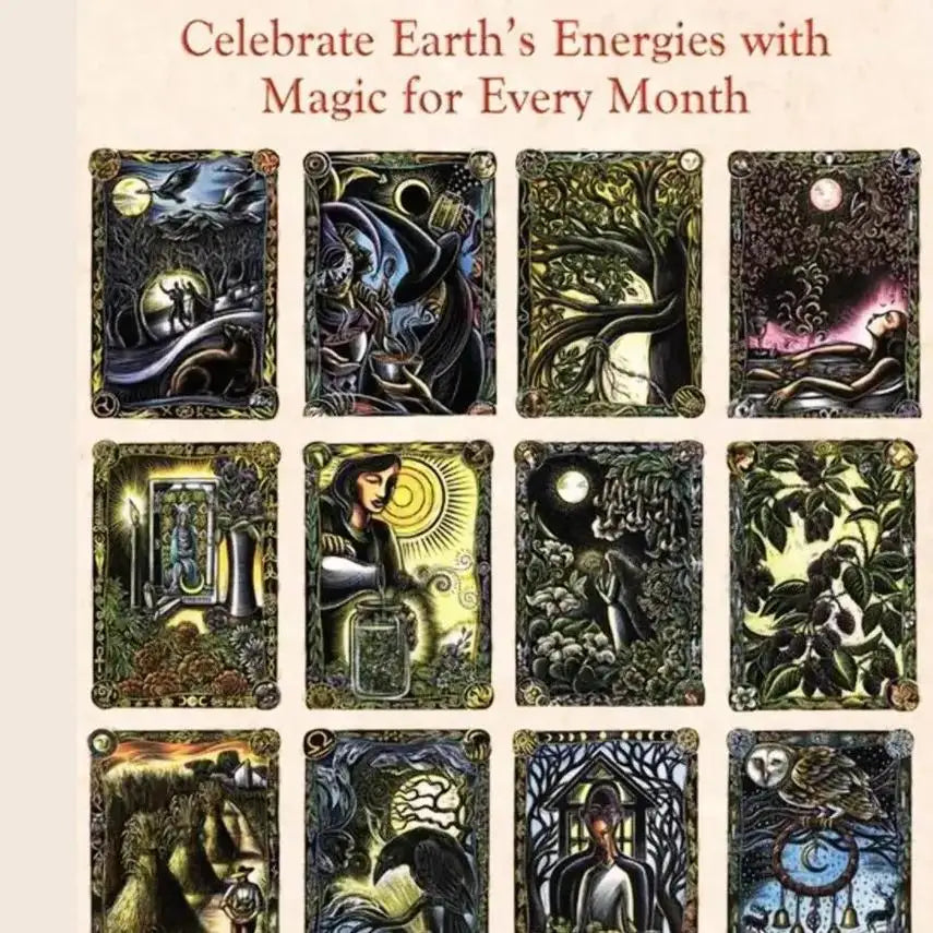 Witches' Calendar 2026 Witches' Botanical Calendar Book Wall Hanging Decorative Wall Art Creative Gift For Family Friends