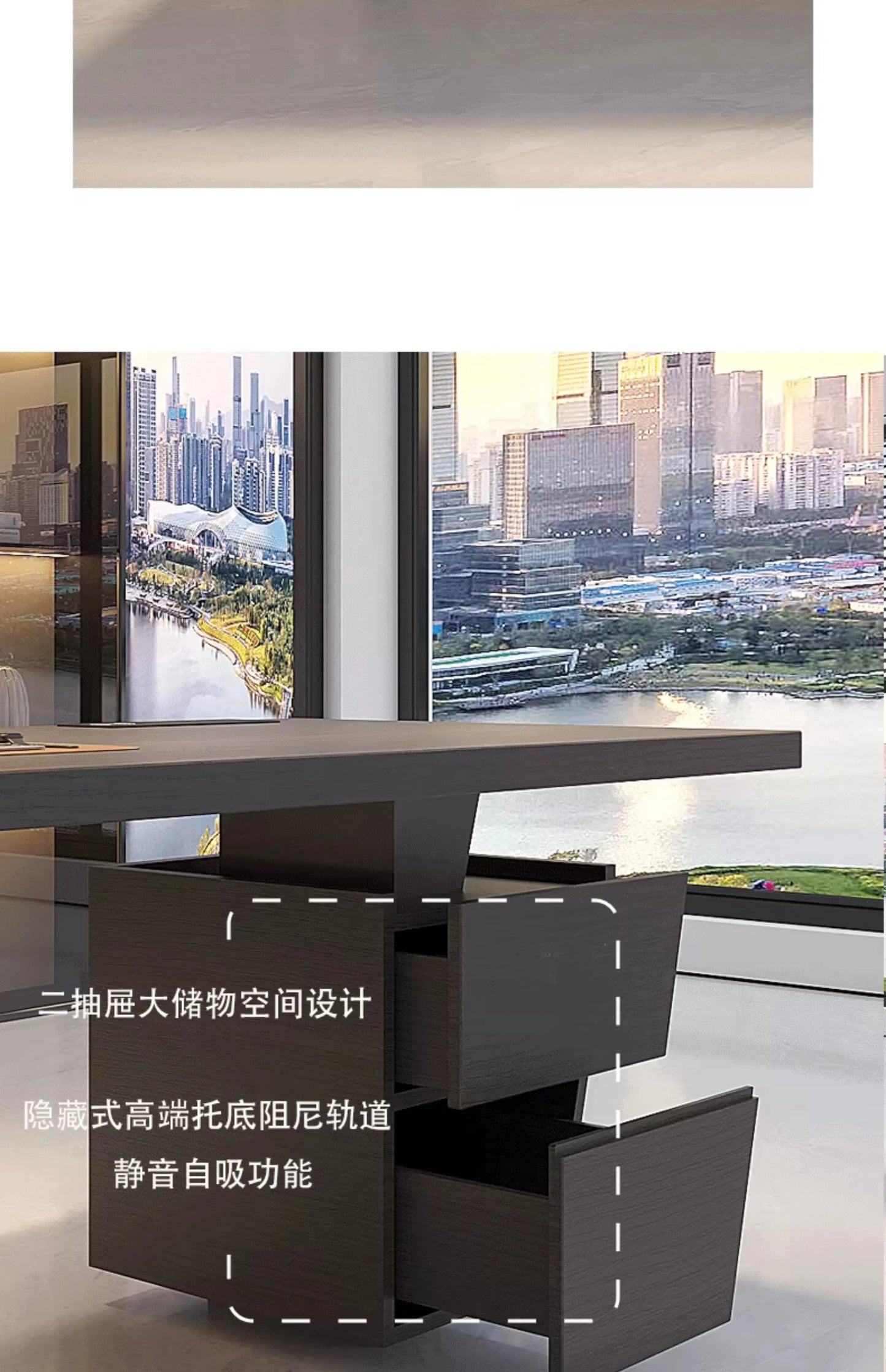 Stylish Luxury Corner Office Desk Ergonomic Design Modern Escritorios De Ordenador Ideal Productive Work Environment Furniture