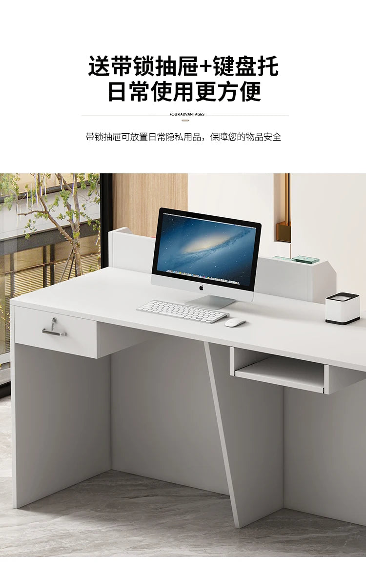 Office Bar Counter Cashier Counter Simple Custom Reception Desk Beauty Salon Escritorio De Recepcion Commercial Furniture
