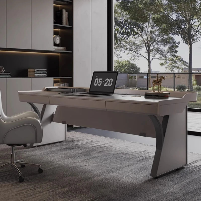 Premium European Style Office Desk Large Craft Sedentary Table Offers Ergonomic Comfort Long Hours Muebles Oficina Accessories