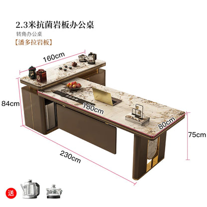 Premium Corner Office Desk Standing Feature Rich Modern Escritorios De Ordenador Perfect Small Spaces Big Ideas Mesa Furniture