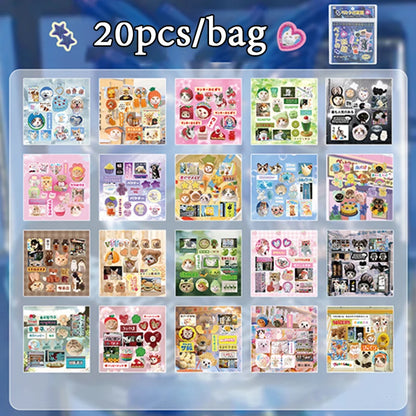 Mr. Paper 45 Sheets/book Creative Sticker Book Used of DIY Phone Case Photo Frame Album Scrapbook Retro Decoration Art Stickers