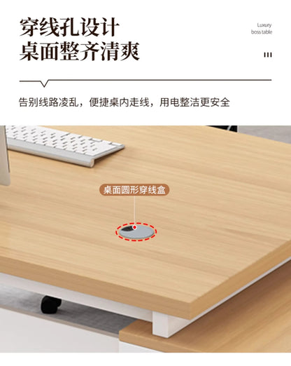 Wooden Professional Office Desk Vintage Simple Irregular Living Room Office Desk Modern Escritorio Oficina Trendy Furniture