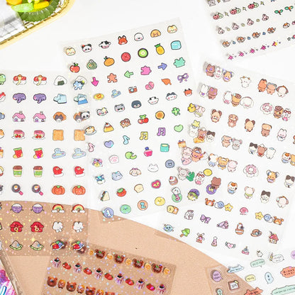 Mr. Paper, 10pcs/pack,cute Mini Stickers for Animal Food and Beverage,scrapbook,photo Frame,phone Case,diary Decoration Stickers