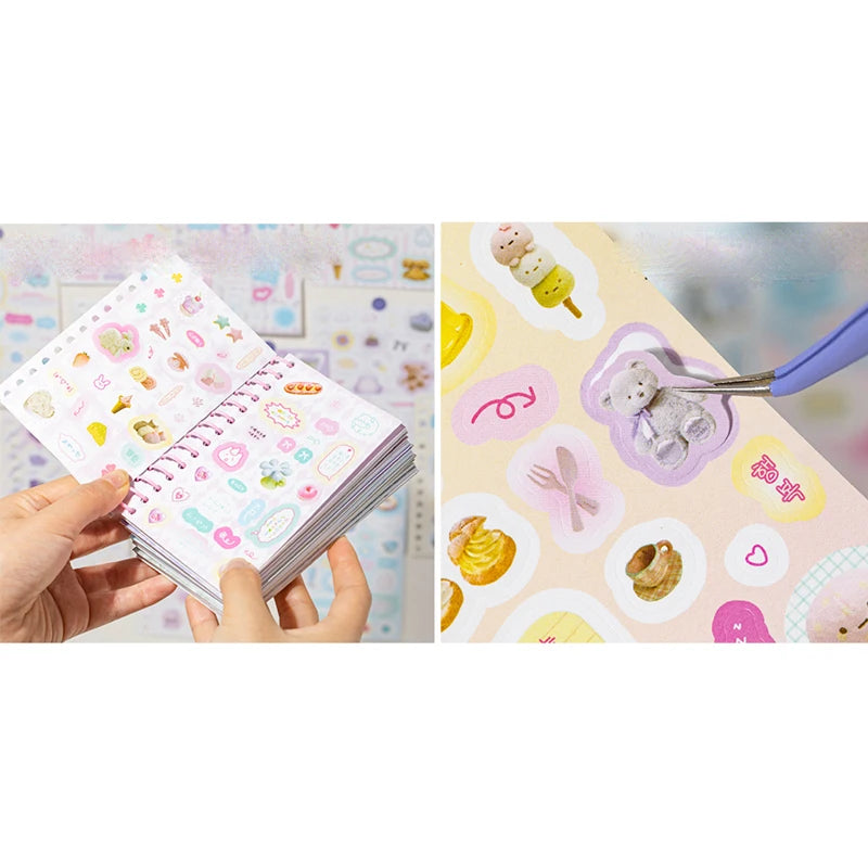Mr. Paper 4Style 30Pcs/bag Cute Korean coil sticker book DIY creative handbook material photo frame scrapbook calendar