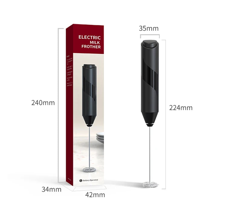 Portable Mini Electric Milk Frother Foamer Coffee Foam Egg Beater Cappuccino Stirrer Food Blender Kitchen with Stand Whisk Tools