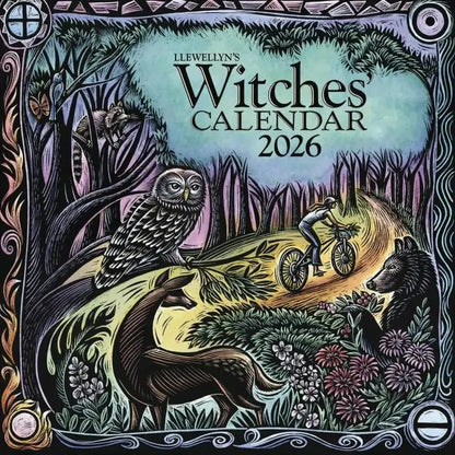 Witches' Calendar 2026 Witches' Botanical Calendar Book Wall Hanging Decorative Wall Art Creative Gift For Family Friends