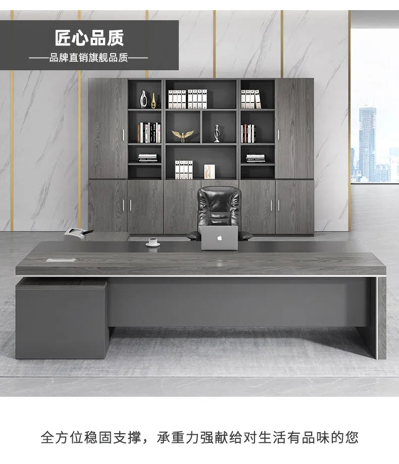 Modern Computer Office Desk Wooden Study Minimalist Save Space Interior Office Desk Fashion Meuble Bureau Ornaments Accessories