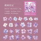 Yoofun 50pcs/lot Creative PET Flower Stickers for Gift Card Photo Frame Journal Scrapbooking Decoration Label Stationery