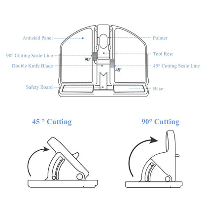 Bevel Cutter 90° Plane Cutter DIY Photo Frame Cutter 45° Bevel Cutting Model Building Making Tools Panel Cutting Supplies