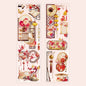 Mr. Paper 4Style 1Roll/bag National Style Shell Light PET Die Cut Tape for DIY Handbook Phone Case Photo Frame Decoration