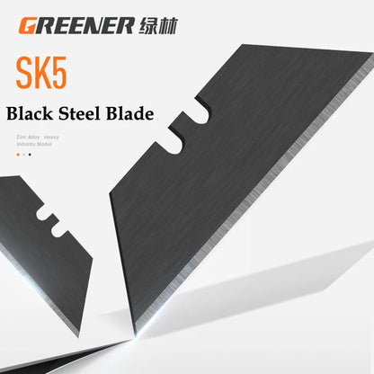 Greener Folding Zinc Alloy Heavy Duty Box Cutter Multifunctional Thickening Tool Wallpaper Utility Knife Paper Cutting