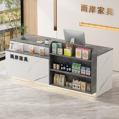 Office Bar Counter Cashier Counter Simple Custom Reception Desk Beauty Salon Escritorio De Recepcion Commercial Furniture