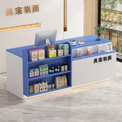Office Bar Counter Cashier Counter Simple Custom Reception Desk Beauty Salon Escritorio De Recepcion Commercial Furniture