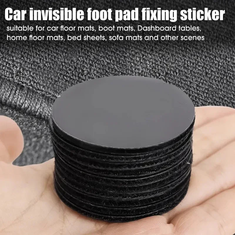 Double Side Adhesive Patch for Car Carpet Fixing Stickers Fasteners Home Office Foot Mats Carpets Anti Skid Grip Nylon Tape Pads