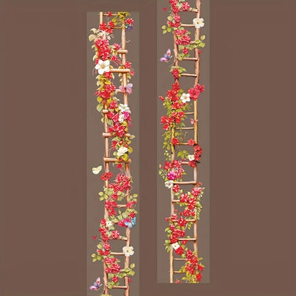 Mr. Paper, 200cm/roll, Flower, Branch, Leaf, Vine Theme Tape, Scrapbook, Photo Frame, Diary, Decorative Sticker Tape