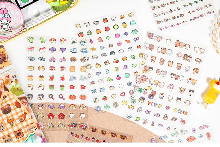 Mr. Paper, 10pcs/pack,cute Mini Stickers for Animal Food and Beverage,scrapbook,photo Frame,phone Case,diary Decoration Stickers