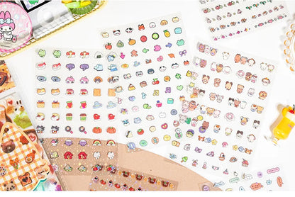 Mr. Paper, 10pcs/pack,cute Mini Stickers for Animal Food and Beverage,scrapbook,photo Frame,phone Case,diary Decoration Stickers
