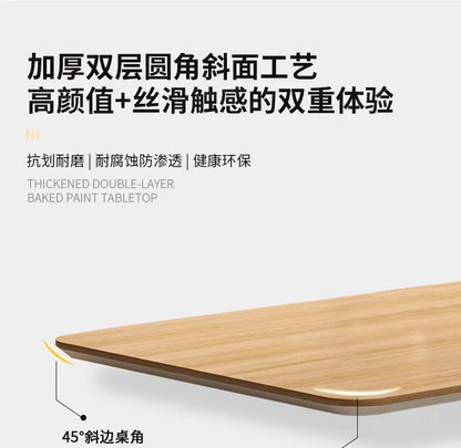 Wooden Study Office Desk Modern Computer Space Saving Luxury Design Safe Office Desk Aesthetic Mesa Ordenador Room Furniture