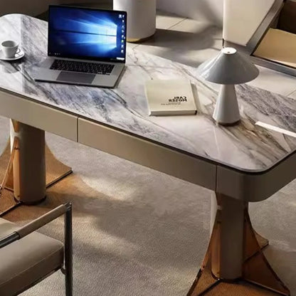 Elegant Craftsmanship In Large Office Desk Stunning European Design Standing Table Office Use Muebles Oficina Home Accessories
