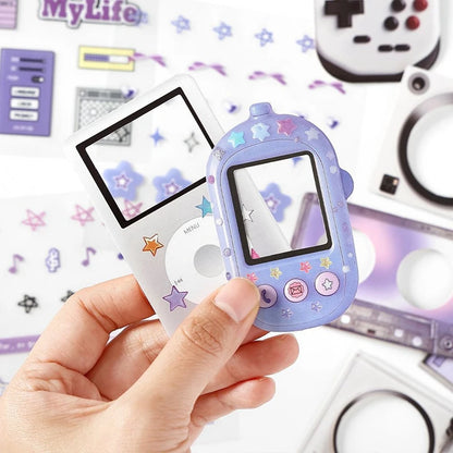 15Pcs/lot Y2K Cute Retro Paper Card Stickers Material Pack Decorative Journal Scrapbooking DIY Photo Frame Collage